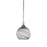 Kimbro 1 Light Small Chain Hung Pendant 12 Inch Tall by Toltec - 92-BN-4359