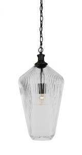 Carina 1 Light Small Chain Hung Pendant 21.5 Inch Tall by Toltec - 93-MB-4650