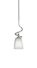 Capri 1 Light Mini Stem Hung Pendant 16 Inch Tall by Toltec - 901-BN-460