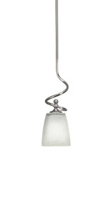 Capri 1 Light Mini Stem Hung Pendant 16 Inch Tall by Toltec - 901-BN-460