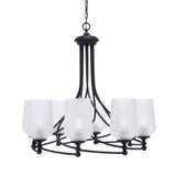 Capri 8 Light Medium Chandelier by Toltec 908-MB-4250