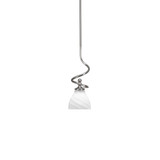 Capri 1 Light Small Stem Hung Pendant 16.75 Inch Tall by Toltec - 901-BN-4761