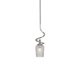 Capri 1 Light Mini Stem Hung Pendant 18 Inch Tall by Toltec - 901-BN-4250