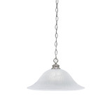 Chain 1 Light Large Chain Hung Pendant 10 Inch Tall by Toltec - 92-BN-5881