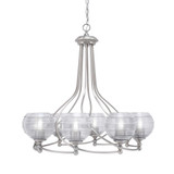 Capri 8 Light Large Chandelier by Toltec 908-BN-5110