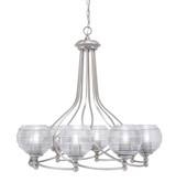 Capri 8 Light Large Chandelier by Toltec 908-BN-5110 - 908-BN-5110