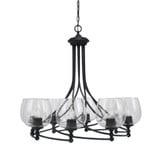 Capri 8 Light Large Chandelier by Toltec 908-MB-4810