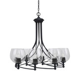 Capri 8 Light Large Chandelier by Toltec 908-MB-4810