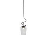 Capri 1 Light Mini Stem Hung Pendant 17 Inch Tall by Toltec - 901-BN-210