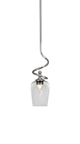 Capri 1 Light Mini Stem Hung Pendant 17 Inch Tall by Toltec - 901-BN-210