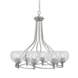 Capri 8 Light Large Chandelier by Toltec 908-BN-4100