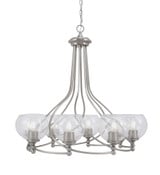 Capri 8 Light Large Chandelier by Toltec 908-BN-4100 - 908-BN-4100