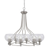 Capri 8 Light Large Chandelier by Toltec 908-BN-4100 - 908-BN-4100