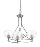 Capri 4 Light Medium Chandelier by Toltec 904-BN-202 - 904-BN-202