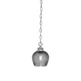Zola 1 Light Chain Hung Small Pendant 6.75 Inch Tall by Toltec - 92-6.75-1