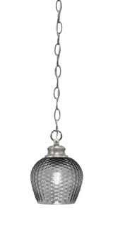 Zola 1 Light Chain Hung Small Pendant 6.75 Inch Tall by Toltec - 92-6.75-1