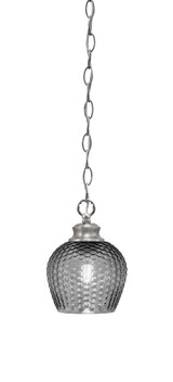 Zola 1 Light Chain Hung Small Pendant 6.75 Inch Tall by Toltec - 92-6.75-1