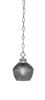 Zola 1 Light Chain Hung Small Pendant 6.25 Inch Tall by Toltec - 92-6.25