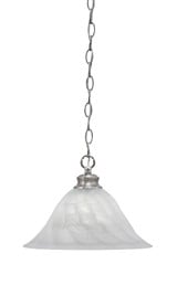 Chain 1 Light Medium Chain Hung Pendant 14 Inch Wide by Toltec - 92-BN-5731