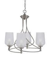 Capri 4 Light Medium Chandelier by Toltec 904-BN-4250 - 904-BN-4250