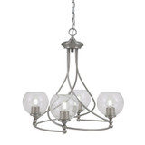 Capri 4 Light Medium Chandelier by Toltec 904-BN-4100