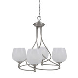 Capri 4 Light Medium Chandelier by Toltec 904-MB-4810
