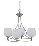 Capri 4 Light Medium Chandelier by Toltec 904-MB-4810 - 904-MB-4810