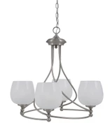 Capri 4 Light Medium Chandelier by Toltec 904-MB-4810 - 904-MB-4810