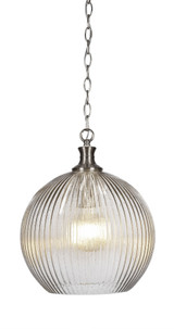 Carina 4W 1 LED Medium Chain Hung Pendant by Toltec - 94-BN-4678-LED45C