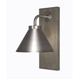 Oxbridge 1 Light Metal Shade Wall Sconce 7 Inch Wide by Toltec - OX1_1771_WSG7_GS