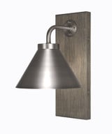 Oxbridge 1 Light Metal Shade Wall Sconce 7 Inch Wide by Toltec - OX1_1771_WSG7_GS