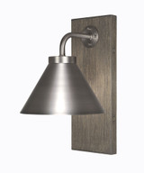 Oxbridge 1 Light Metal Shade Wall Sconce 7 Inch Wide by Toltec - OX1_1771_WSG7_GS