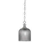 Zola 1 Light Chain Hung Small Pendant 11.5 Inch Tall by Toltec - 96-BN-4912