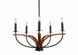 Monterey 5 Light Medium Chandelier by Toltec - M5_2905_UC