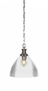 Carina 1 Light Small Chain Hung Pendant 12 Inch Tall by Toltec - 96-1075-12-