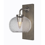 Oxbridge 1 Light Steel Wall Sconce 6.25 Inch Tall by Toltec - OX1_1771_WSMB625
