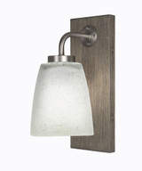 Oxbridge 1 Light Steel Wall Sconce 12 Inch Tall by Toltec - OX1_1771_WS525C