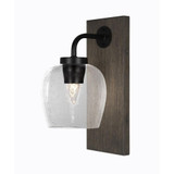 Oxbridge 1 Light Steel Wall Sconce 6 Inch Wide by Toltec - OX1_1771_WSMB6