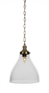 Juno 1 Light Medium Chain Hung Pendant 15.5 Inch Tall by Toltec - 99-1175-155-