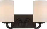 Willow 2 Light Vanity Light by Nuvo - 60-502WTL