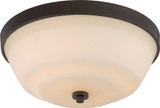 Willow 2 Light 13.5 Inch Wide Flush Mount by Nuvo - 60-504W