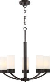 Denver 5 Light Medium Chandelier by Nuvo - 60-625D
