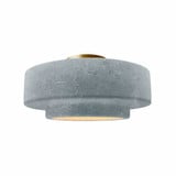 Radiance 1 Light Medium Tier Concrete Semi Flush Mount by Justice Design - CER-6363-CONC