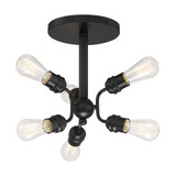 Faraday 6 Light 16.5 Inch Wide Flush Mount by Nuvo - 60-69-6SF