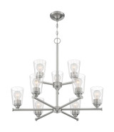 Bransel 9 Light Large Chandelier by Nuvo - 60-7-9C