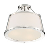 Cutty 3 Light 15.5 Inch Wide Flush Mount by Nuvo - 60-699-3SF