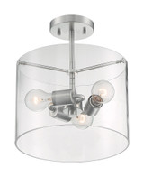 Sommerset 3 Light 11.75 Inch Wide Flush Mount by Nuvo - 60-717-3SF