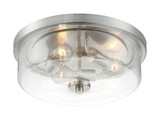 Sommerset 3 Light 15 Inch Wide Flush Mount by Nuvo - 60-716-3F