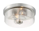 Sommerset 2 Light 12.88 Inch Wide Flush Mount by Nuvo - 60-716-2F