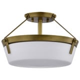 Rowen 3 Light 14.63 Inch Wide Semi Flush Mount by Nuvo - 60/7753